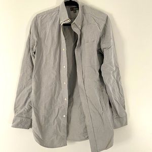L.L. Bean Signature Collection Men’s Gray Slim Fit Shirt Size Small